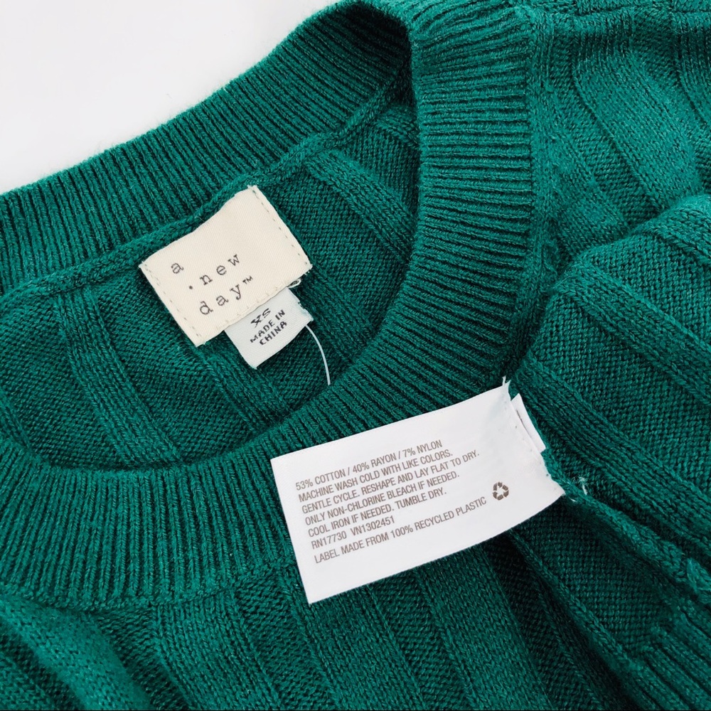 A New Day Knit Green Sweater - Picture 10 of 11
